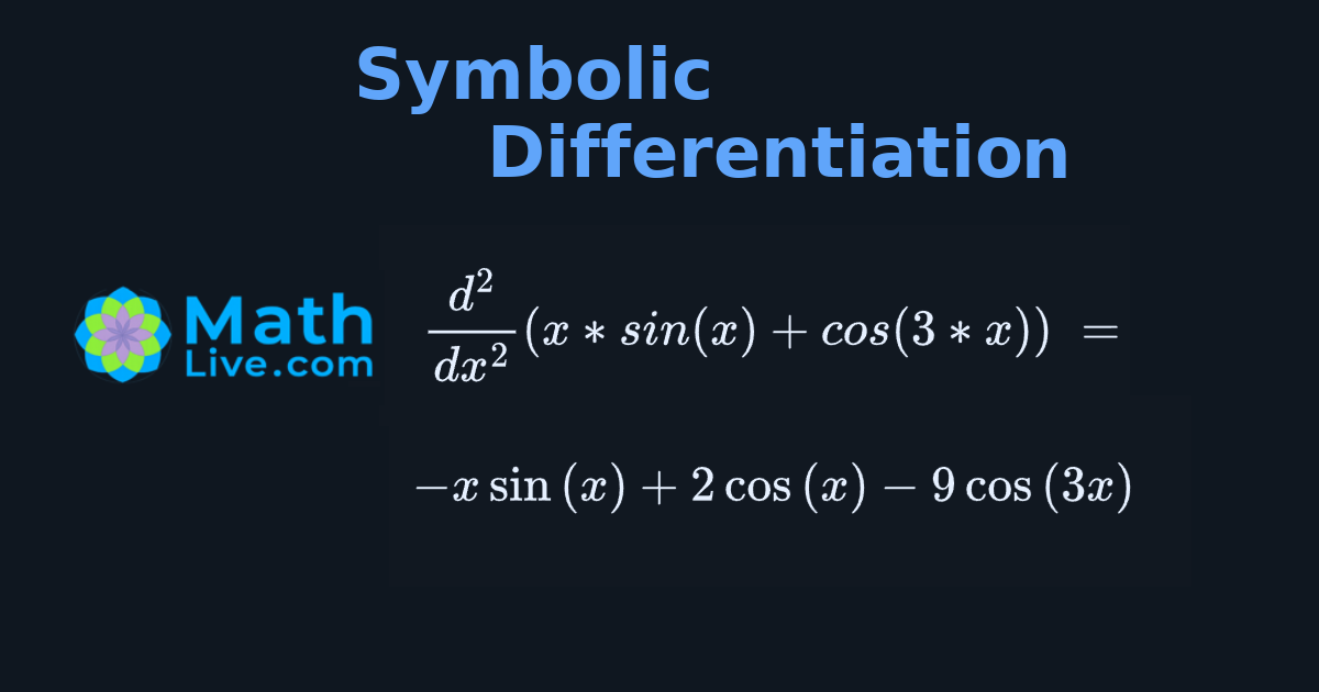 Symbolic Differentiation preview